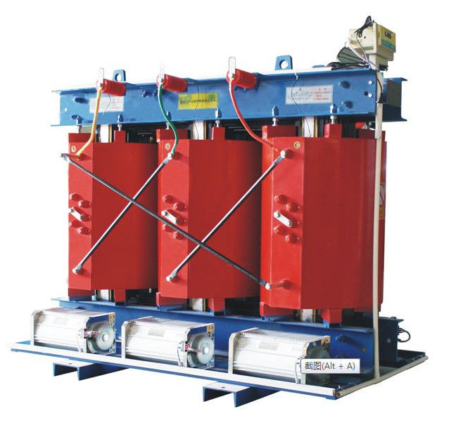 Czerwony jednofazowy / trójfazowy suchy transformator 11kv 20kv Napięcie dystrybucji zasilania 2500kVA dostawca